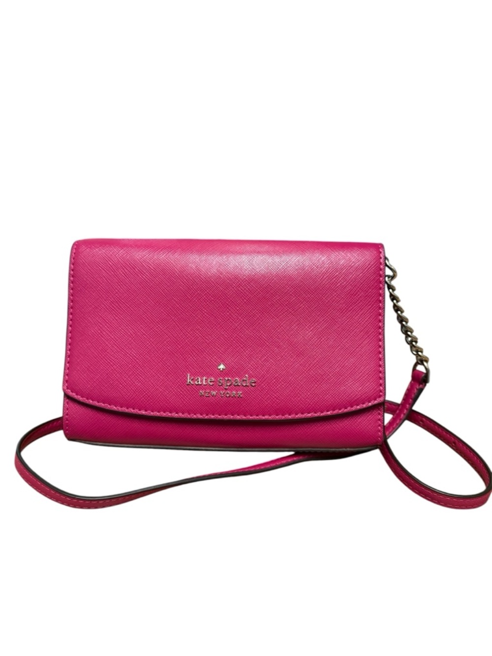 kate spade Hot Pink Crossbody Wallet on Chain